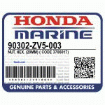 ГАЙКА, HEX. (20MM) (Honda Code 3706017).