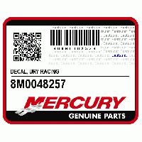 DECAL, Mercury Racing, SN# 0M965836 & Up, 8M0048257