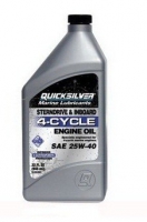 Моторное масло Quicksilver 25W40, для 4-х тактн. двигателей, минеральное (1л.) - 8M0086223