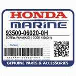 ВИНТ, PAN (6X20) (Honda Code 1024041).