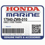    CABLE, NEUTRAL STARTING (Honda Code 7534399).