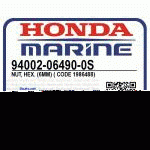 ГАЙКА, HEX. (6MM) (Honda Code 1986488).