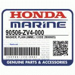 ШАЙБА, PLAIN (6MM) (Honda Code 2800605).