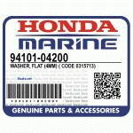 ШАЙБА, FLAT (4MM) (Honda Code 0315713).