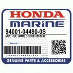 ГАЙКА, HEX. (4MM) (Honda Code 0285999).
