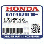          ARM, THROTTLE (Honda Code 7760036).