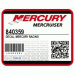 НАКЛЕЙКА, Mercury Racing