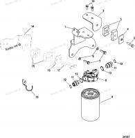 AXIUS Steering, Fluid Filter (Non-HP) SN 1A349742 and Below