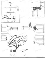 WIRING HARNESS, CIRCUIT BREAKER AND СТАРТЕР SOLENOID