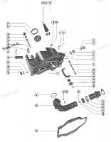 GIMBAL HOUSING ASSEMBLY AND EXHAUST ELBOW