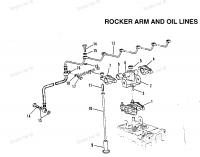 ROCKER ARM AND OIL LINES
