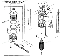 POWER TRIM PUMP (PRESTOLITE ROUND MOTOR)