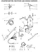 ЕЛ. СТАРТЕР, RECTIFIER AND WIRING HARNESS (ELECTRIC ONLY)