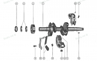 РАСПРЕДВАЛ AND CENTER MAIN BEARING ASSEMBLY
