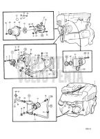 Cooling System, Induction- and Exhaust Manifold 250A