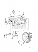 Cylinder Block and Flywheel Cover: B 432A, 434A