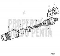 Fuel Injector, Components MD2010B, MD2020B