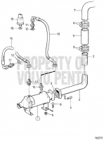Oil Cooler for ZF 350A (Irm). Dry Exhausts. SN-1101055810 TAMD165P-A