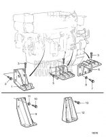 Fixed Engine Suspension for Twin Disc MG516 and Auxiliary Engine: AUX TAMD165A-A, TAMD165C-A
