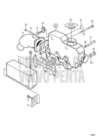 Induction and Exhaust Manifold, Engine Spec. No. 868747 MD2030B