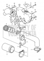 Induction and Exhaust Manifold, Engine Spec. No. 868777 MD2030B