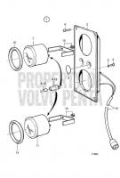 Extra Panel 24V, Turbo Pressure, Oil Pressure Reverse Gear D34A-MT, D34A-MS