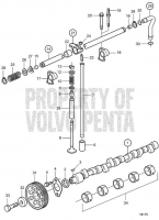 camshaft and valve mechanism KAD42P-A, KAMD42P-A