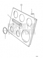 Instr. Panel for Twin Engine Install. Mirror-Invert TAMD122A, TMD122A, TAMD122P-A, TAMD122P-B, TAMD122P-C