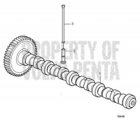 Camshaft. Stage 1, Tier 1 D5A-T, D5A-TA