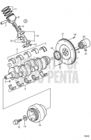 Crank Mechanism, with Pressed Piston Pin 8.1GXi-D, 8.1GXi-DF