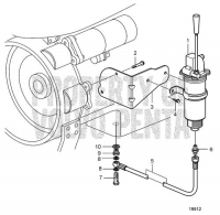 Oil Drain Pump and Installation Parts, Engine Mounted D11B1-A MP, D11B2-A MP
