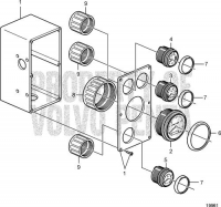 Instrument Panel 24V, Engine Mounted D12D-B MH, D12D-C MH, D12D-A MP, D12D-C MP, D12D-G MP, D12D-H MP