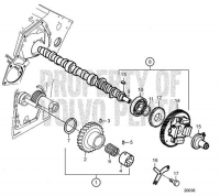 Camshaft and Gears D2-75, D2-75B, D2-75C