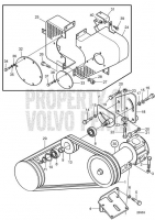 Sea Water Pump and Belt Tensioner Device D49A-MT AUX