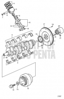 Crankshaft and Related Parts 8.1GXi-G, 8.1GXi-GF