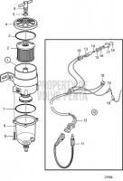 Fuel Filter and Water Separator D4-180I-F, D4-225A-F, D4-225I-F, D4-260A-F, D4-260D-F, D4-260I-F, D4-300A-F, D4-300D-F, D4-300I-F