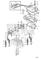 Клапана Mechanism and Клапана Cover D25A-MT AUX, D25A-MS AUX, D30A-MT AUX, D30A-MS AUX