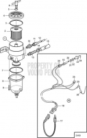 Fuel Filter and Water Separator D1-13, D1-13B, D1-20, D1-20B, D1-30, D1-30B, D2-40, D2-40B, D1-13F, D1-20F, D1-30F, D2-40F