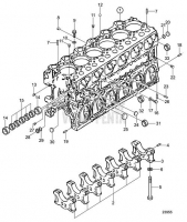 Cylinder Block: B D30A-MT AUX, D30A-MS AUX