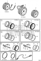 Tachometers and Speedometers, EVC V8-300-E-B, V8-320-E-B