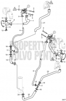Exhaust Thermostat System, Freshwater Cooling V8-225-CE-B, V8-300-CE-B, V8-320-CE-B