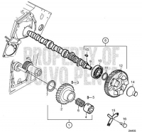 Camshaft and Gears D2-60F, D2-75F