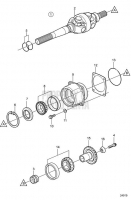 U-Joint and Bearing Carrier DPS-B1 OX, DPS-B1 OX, 1.95, DPS-B1 OX, 2.14, DPS-B1 OX, 2.32