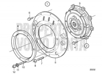 Connecting Kit for Borg Warner SAE4 and SAE7 D4-180I-B, D4-180I-C, D4-180I-D, D4-180I-E, D4-210I-B, D4-225I-B, D4-225I-C, D4-225I-D, D4-260I-B, D4-260I-C, D4-260I-D, D4-300I-A, D4-300I-C, D4-300I-D, D4-225I-E, D4-260I-E, D4-300I-E