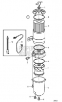 Fuel Cleaner/ Water Separator D13B-J MP, D13B-M MP