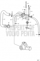Seawater System: Thermostat Housing to Exhaust 4.3GL-P