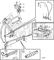 Steering Cylinder. Starboard. Twin Installation DPH-A, TSK DPH-B, DPH-C, DPR-A, DPR-B, DPR-C