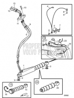 Steering Cylinder. Port Side. Twin Installation DPH-A, TSK DPH-B, DPH-C, DPR-A, DPR-B, DPR-C