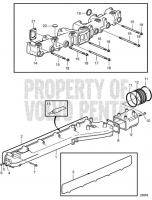 Inlet and Exhaust Manifolds. SN1016038366-SN1016090223 D16C-A MH, D16C-B MH, D16C-C MH