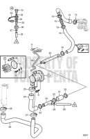 Seawater System: Gimbal to Seawater Pump, to SN A249278 V8-380-CE-A
